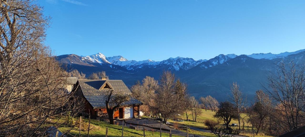 Chalet Mounette Ski Sauna Lac Embrun Puy-Sanieres Bagian luar foto