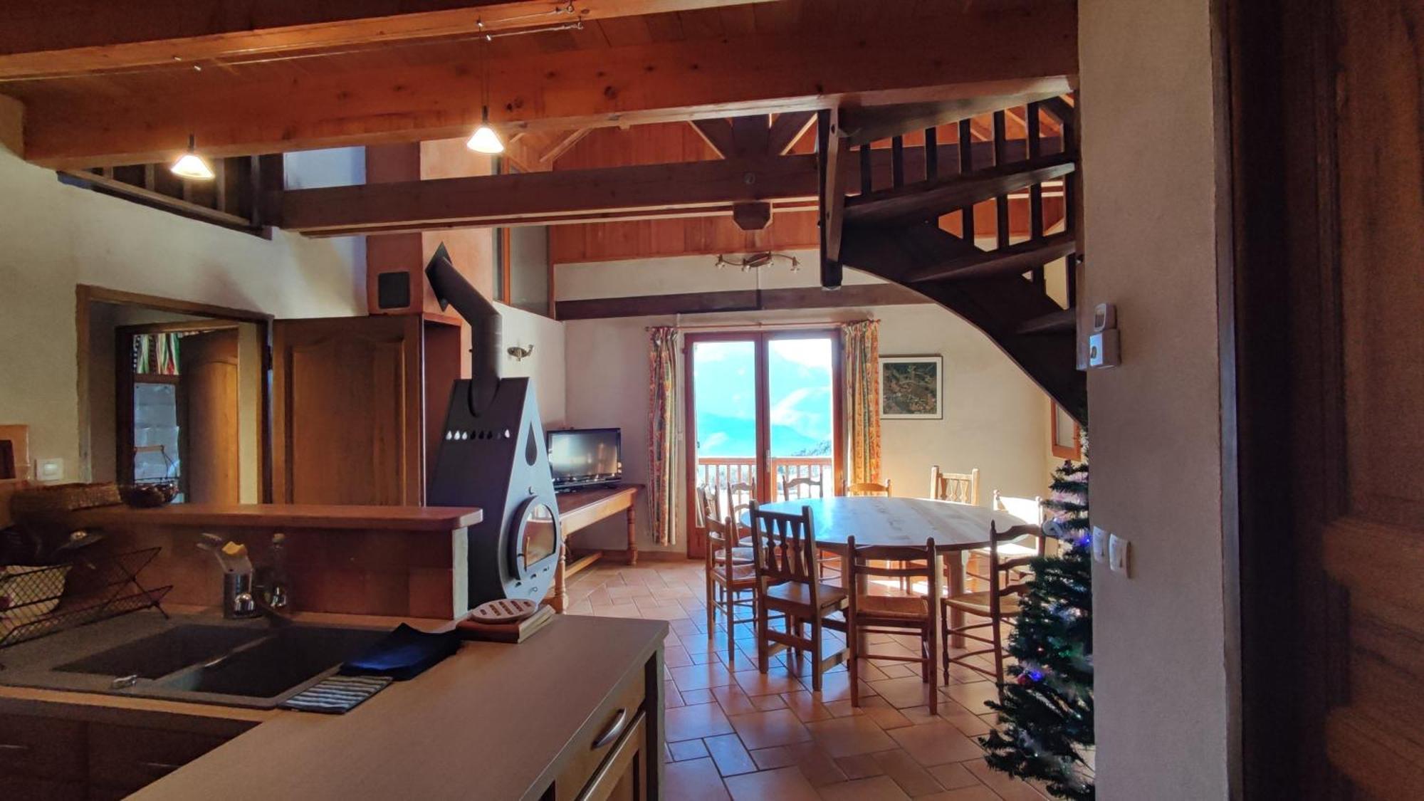 Chalet Mounette Ski Sauna Lac Embrun Puy-Sanieres Bagian luar foto