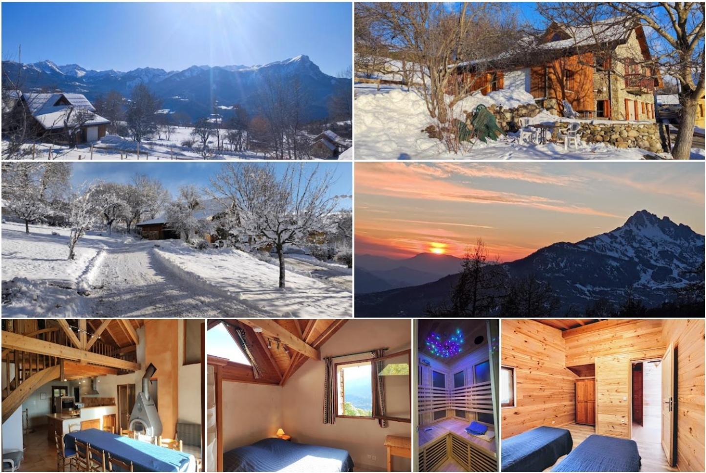 Chalet Mounette Ski Sauna Lac Embrun Puy-Sanieres Bagian luar foto